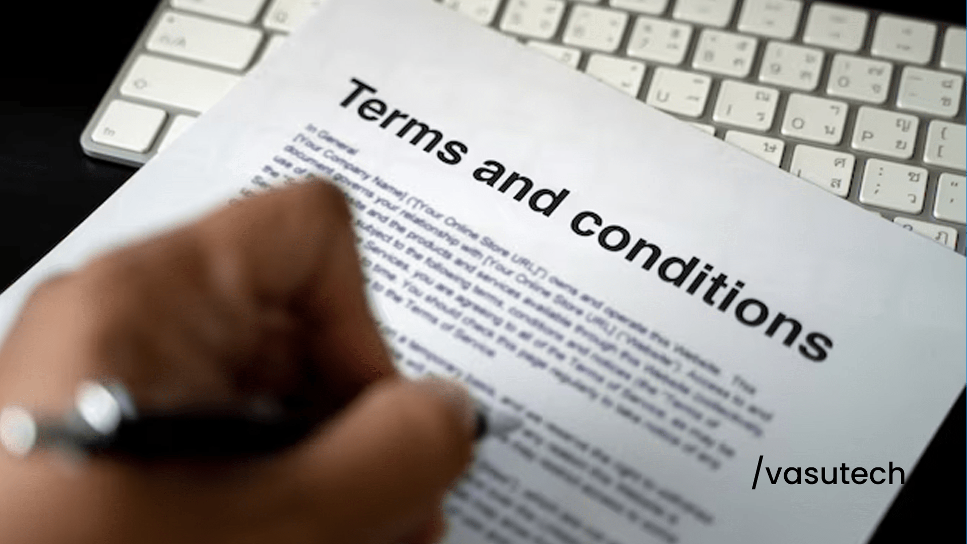 Terms & Condition | vasu tech