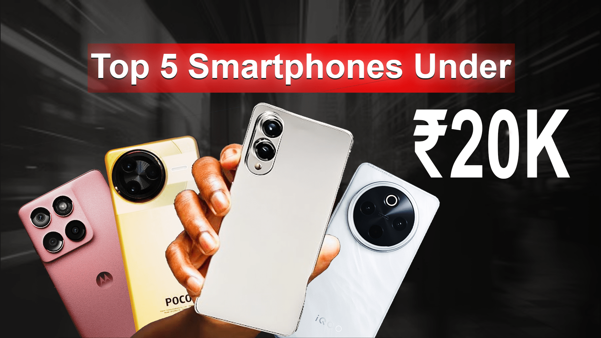 Top 5 Smartphones Under ₹20,000 in India (2025) | vasutech
